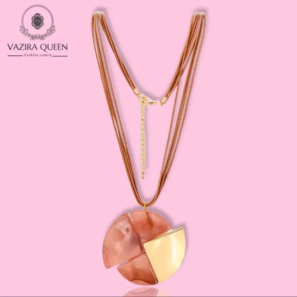 VQ Acrylic Necklace - Picture 1 of 9